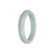 Certified Grade A Green Traditional Jade Bracelet - 55mm Half Moon