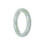 Genuine Grade A Green with Light Grey Burma Jade Bracelet - 55mm Round