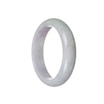 Genuine Grade A Lavender Jadeite Jade Bangle - 59mm Half Moon