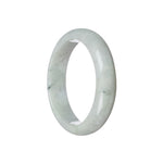 Authentic Type A Pale Green Jadeite Bracelet - 59mm Half Moon