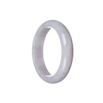 Genuine Grade A Lavender Burma Jade Bracelet - 55mm Half Moon
