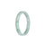 Genuine Type A Pale Green with Green Pattern Jadeite Jade Bangle - 52mm Flat