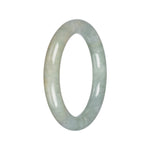 Real Light Green Traditional Jade Bangle - 58mm Round