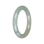 Real Light Green Traditional Jade Bangle - 58mm Round