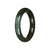 Authentic Deep Green Jadeite Jade Bangle Bracelet - 53mm Round