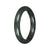 Untreated Grey with Green Pattern Burma Jade Bangle - 60mm Round