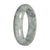 Authentic Burmese Wide Jadeite Bangle - 'Silver Monsoon' - Half Moon (59mm - 63mm)