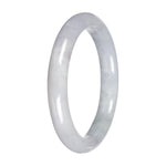 Natural Pale Lavender Traditional Jade Bangle - 57mm Petite Round