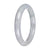 Natural Pale Lavender Traditional Jade Bangle - 57mm Petite Round