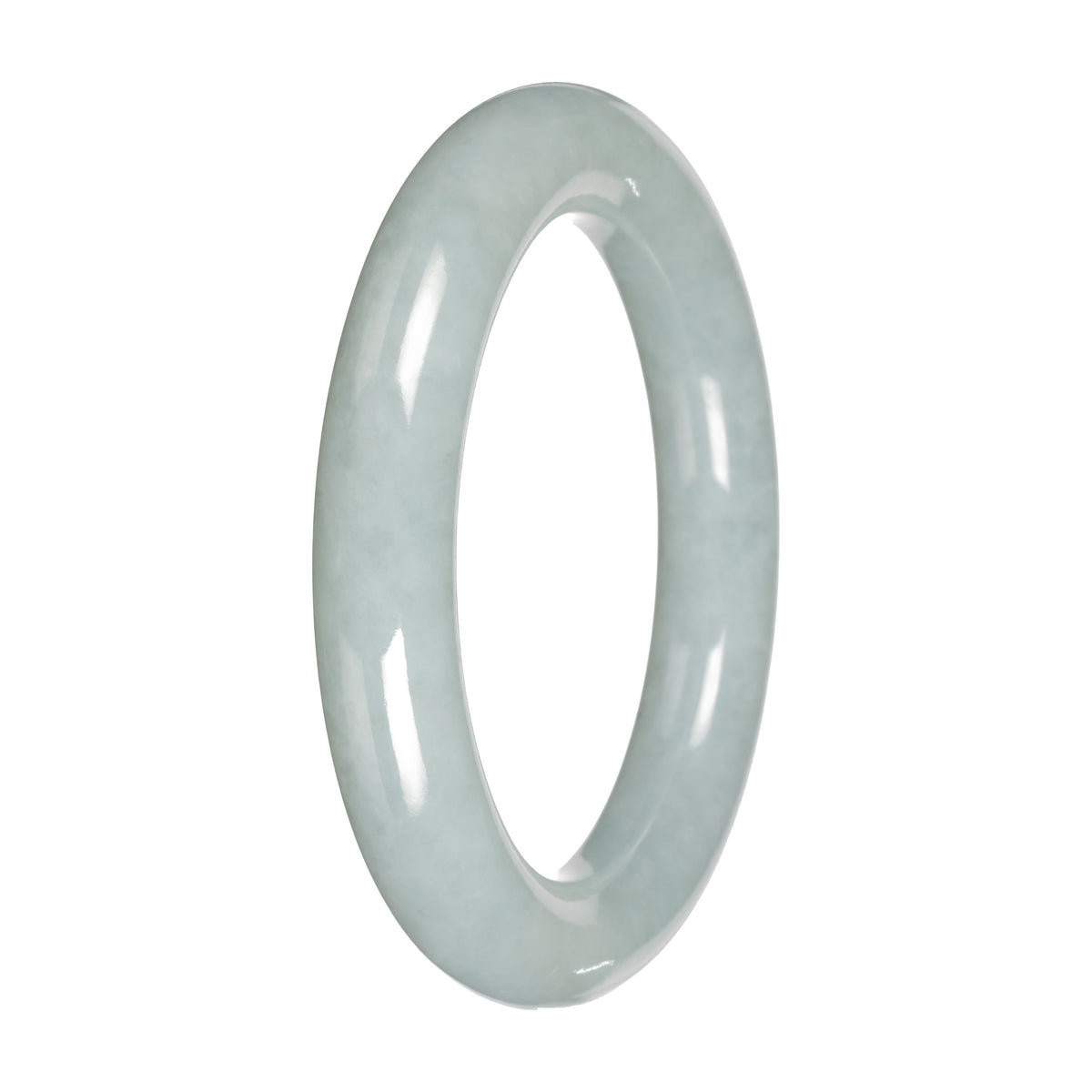 Grade A Jadeite Natural Jade Bangle - 'The Round Lake' - Round (52mm - 55mm)