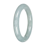 Genuine Light Green Traditional Jade Bangle - 52mm Round