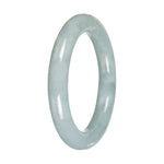 Genuine Light Green Traditional Jade Bangle - 52mm Round