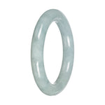 Genuine Light Green Traditional Jade Bangle - 52mm Round
