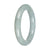 Grade A Light Green Jadeite Bangle Bracelet - 52mm Round