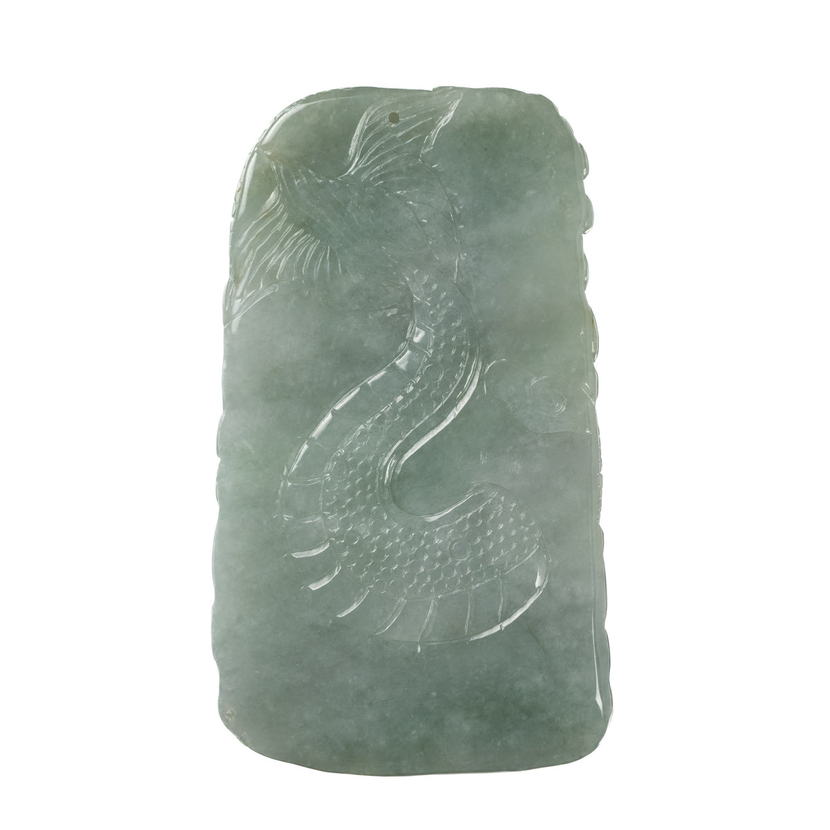 Certified Grade A Jade Dragon Pendant