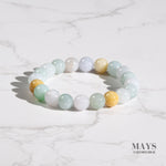 Jadeite Trilogy Bracelet with Natural Burmese Jade