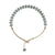 Adjustable 14K Yellow Gold Jade Bracelet for Women
