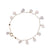 Icy White Jade Bracelet with Adjustable 14K Gold Chain
