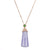 Grade A Lavender Jade Pendant in 18K Rose Gold with Imperial Jade & Diamonds (WuShiPai)