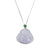 Lilac Happy Buddha Jade Necklace