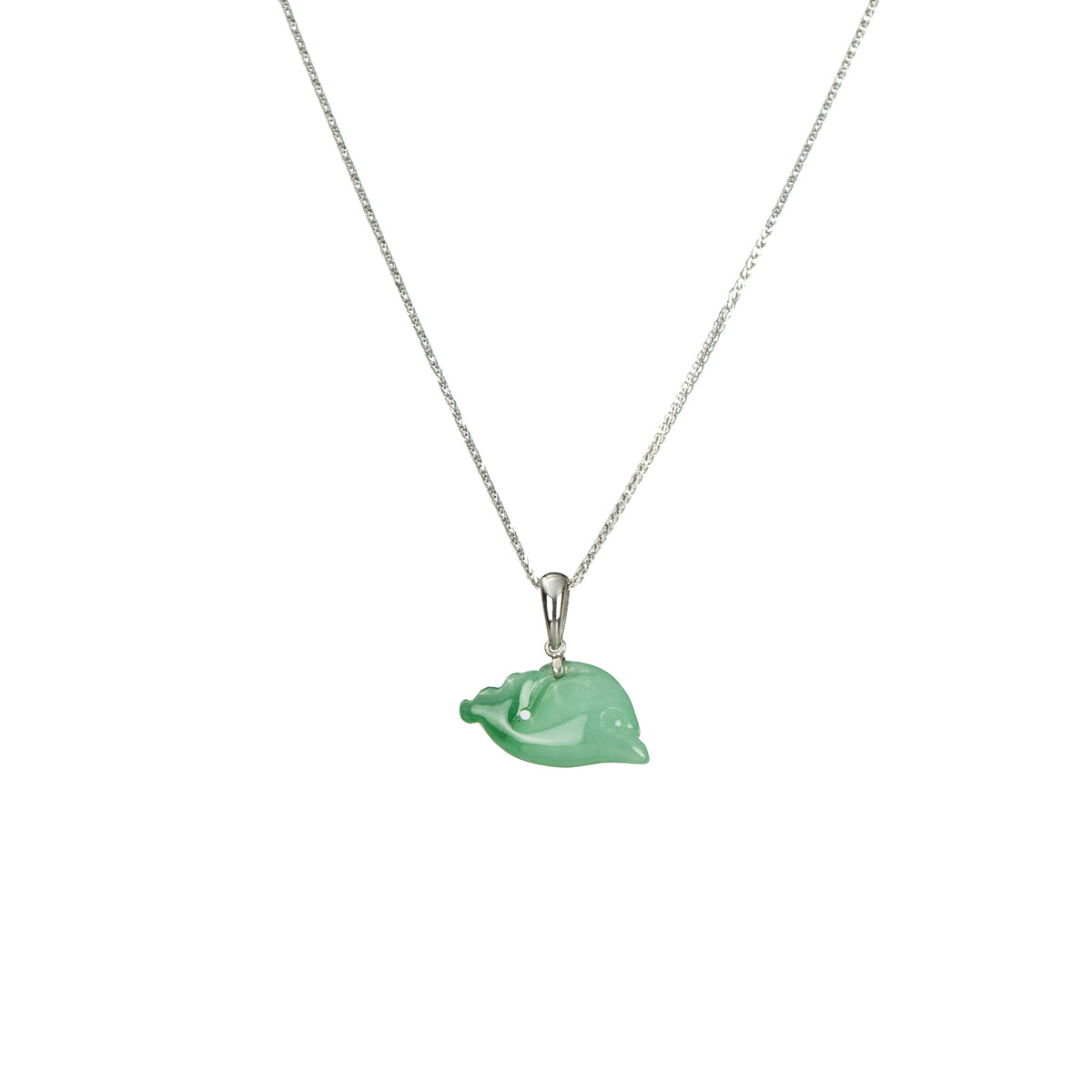 Green Dolphin Jadeite Jade Necklace