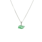 Mini Apple Green Dolphin Jadeite Jade Pendant