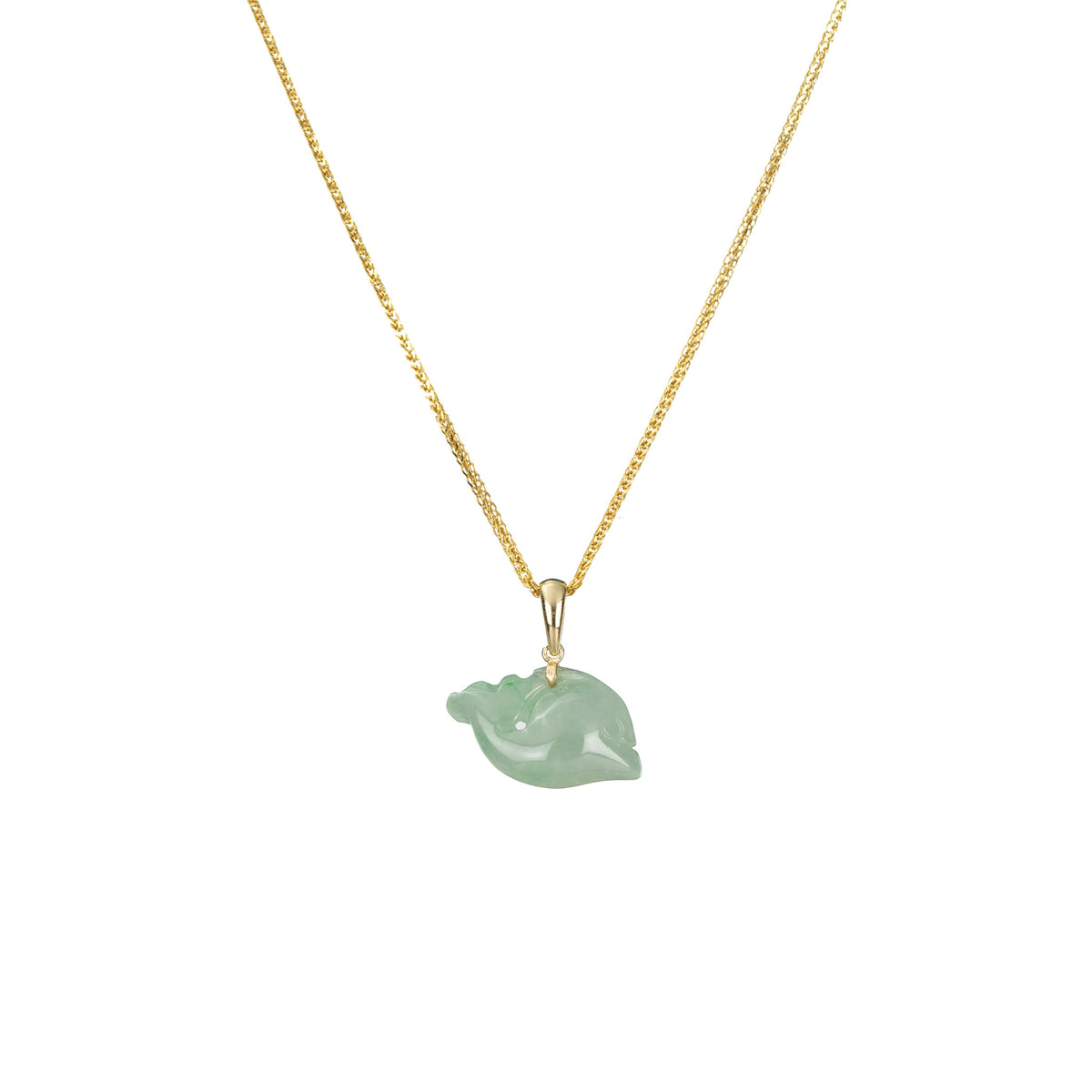 Petite Jade Dolphin Pendant