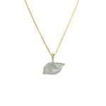 Icy White Jade Dolphin Pendant