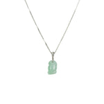 Small Green Jade Baby Foot Jade Pendant - Grade A Jadeite