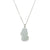 18K White Gold & Diamonds Jadeite Jade Pixiu Necklace