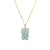 Cutesy Cat Jade Pendant with 18K Yellow Gold