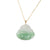 Untreated Laughing Buddha Jade Necklace - 18K Yellow Gold