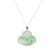 18K Lucky Buddha Burmese Jade Necklace - 18K White Gold