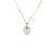 Grade A White with Green Specks Jade Pendant - Kandy Donut