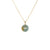 18K Bluish Grey with Brown Jade Pendant - Kandy Disc