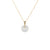 18K White Jade Pendant - Kandy Disc