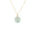 Jade Disc Pendant with Diamond