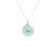 Jade Disc Necklace with 18K White Golds and Diamonds