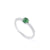 Hobart - Round Vivid Green Jadeite Ring