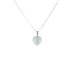 Sereniti Jadeite Jade Heart Pendant with 18K Gold Bail - Small