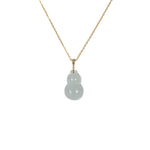 Sereniti Jadeite Jade Hulu Pendant with 18ct Gold