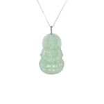 Ideali GuanYin Jadeite Jade 18K Gold Necklace