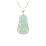 Ideali GuanYin Jadeite Jade 18K Gold Necklace