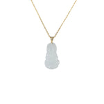 Sereniti GuanYin Jadeite Jade Necklace with 18ct Gold - Small