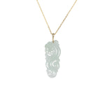 Ideali Jade Dragon Necklace with 18K Gold