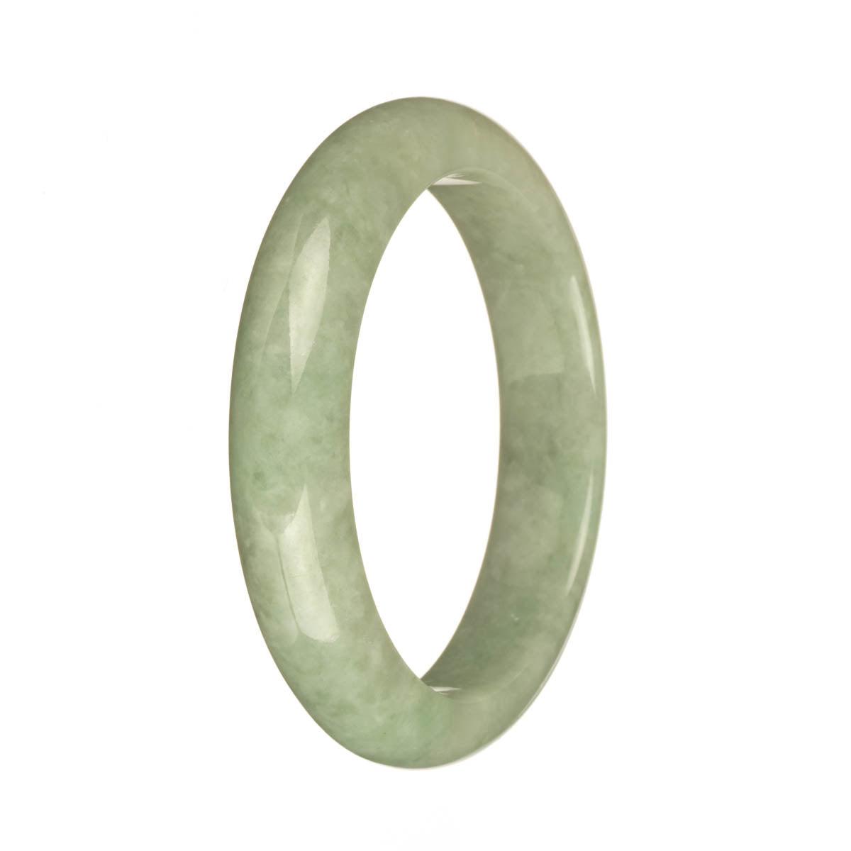 57.5mm Green Jade Bangle Bracelet