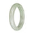 58.5mm Green and White Jade Bangle Bracelet