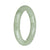 54.5mm Green with Apple Green Spot Jade Bangle Bracelet