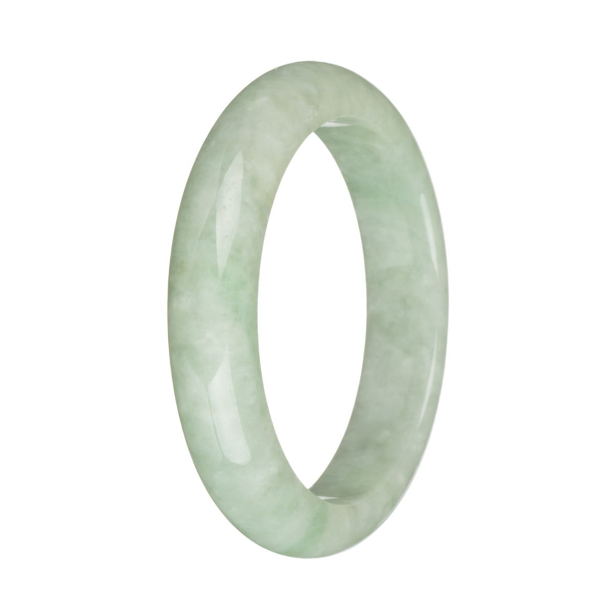 58.4mm Green Jade Bangle Bracelet