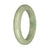 58.3mm Pale Green with Apple Green Jade Bangle Bracelet